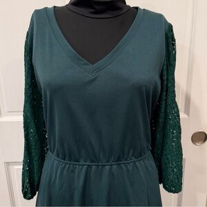 Grace Karin Emerald Long Sleeve Dress